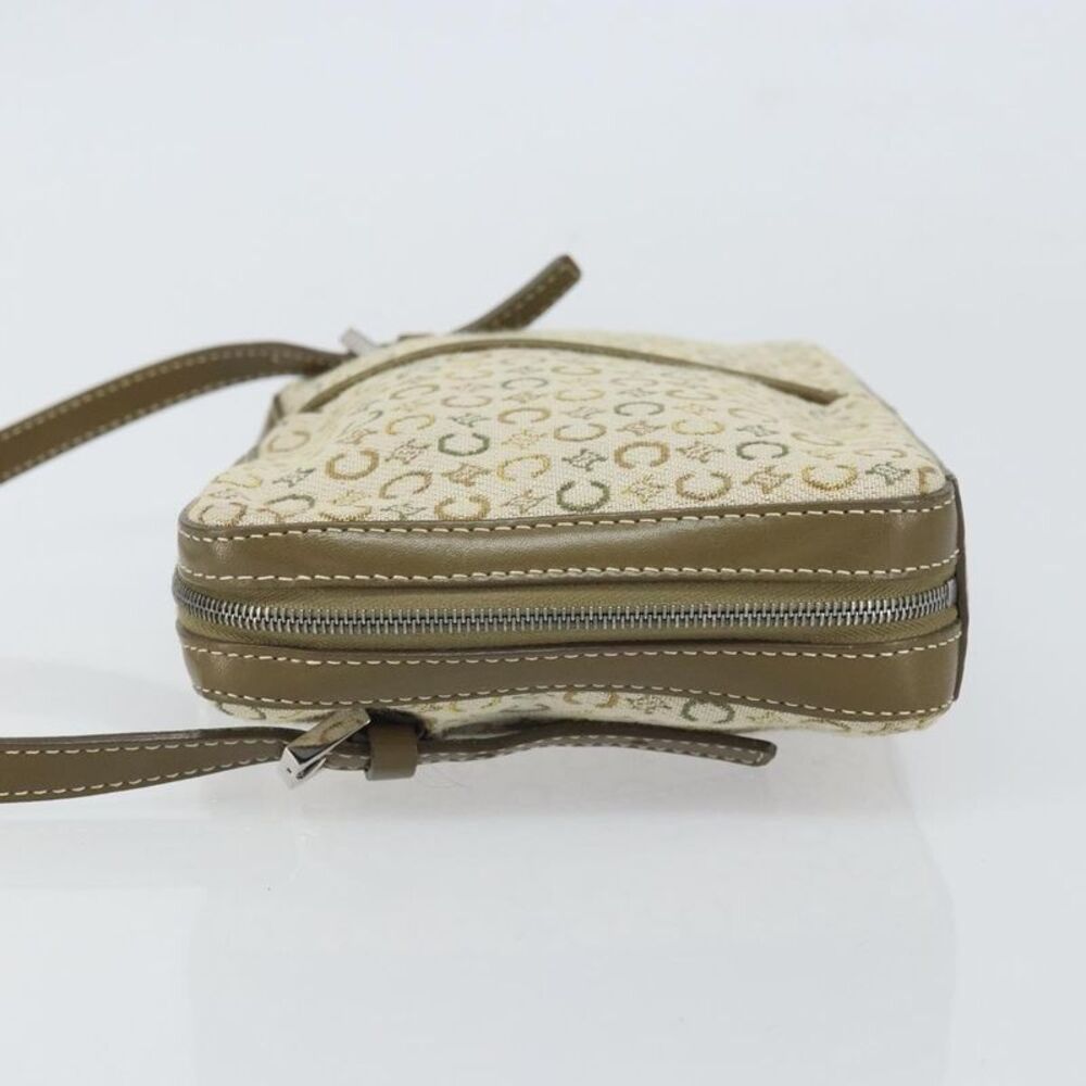 Celine C Macadam Shoulder Canvas Khaki Canvas Shoulder Bag Bag - Picture 4 of 16